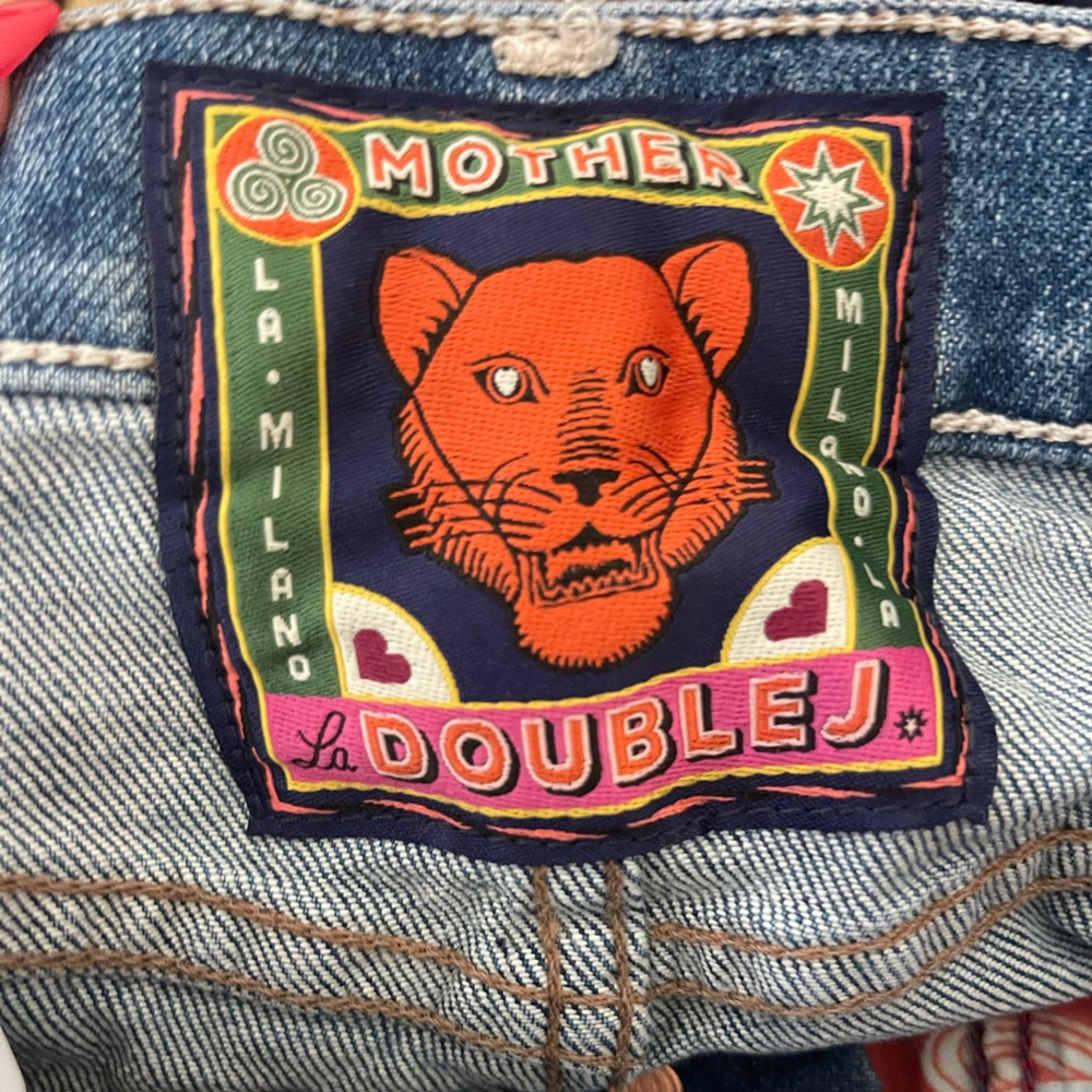 MOTHER x La Doublej The Tomcat Roller Printed Flare Jeans - Picture 9 of 9